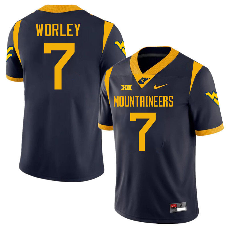 Daryl Worley WVU Jersey,West Virginia Mountaineers #7 Daryl Worley Jersey Youth College-Navy